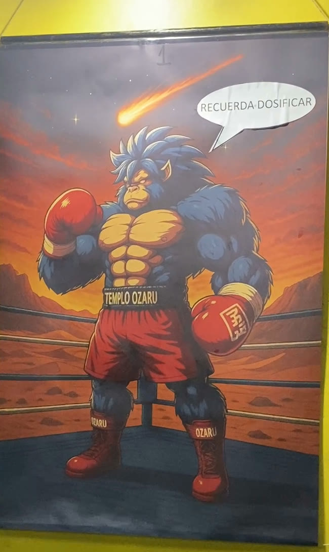 Mural del Templo Ozaru en el dojo
